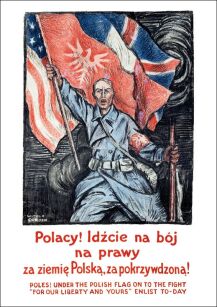 Plakat A3 - Polen! Gehe rechts in den Kampf für das Land Polish-A3 GPlak1920-017