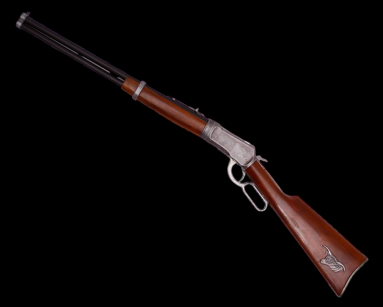 Silver Shotgun Winchester mit Kopf Bison (K1063-P)