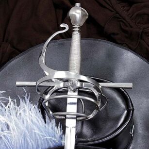 HISTORYCZNY WŁOSKI RAPIER Z POCHWĄ Z XVII w (WS501227)