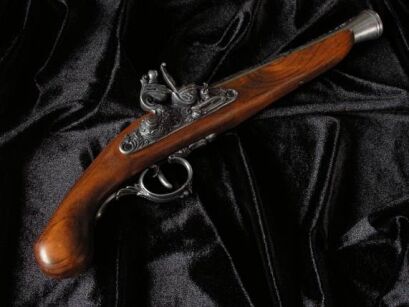 NIEMIECKI PISTOLET SKAŁKOWY Z XVII w. (1260-G)