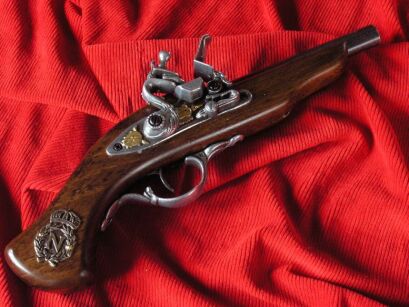Signierte napoleonische Flintlock GUN (W181)