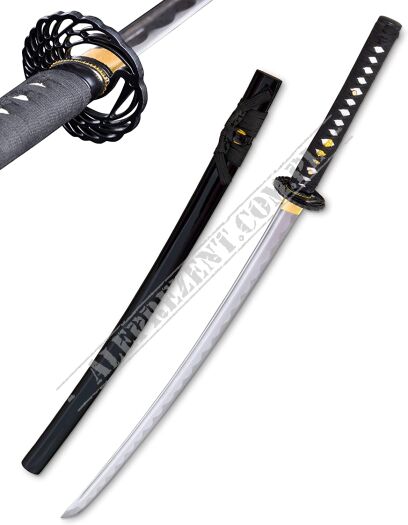 Katana Schwert scharf echt zum Training Metall Stahl 1045 Samurai 100% handgefertigt Nur für Erwachsene - 18 Jahre erforderlich 5KN5-420