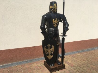 ZBROJA ZAWISZA CZARNY Z TARCZĄ I KOPIĄ HIT J28
