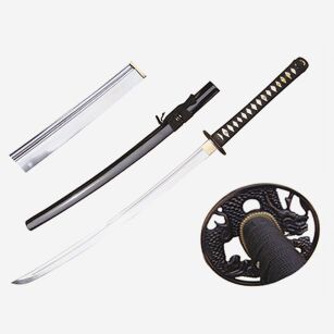 Katana Schwert scharf echt zum Training Metall Stahl 1045 Samurai 100% handgefertigt Nur für Erwachsene - 18 Jahre erforderlich SW-9213