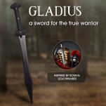 Ostry miecz gladius z pochwą 61 cm SW-1277 treningowy - 2