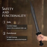 Ostry miecz gladius z pochwą 61 cm SW-1277 treningowy - 5