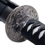 Miecz katana prawdziwy miecz samurajski wykonany ze stali z pochwą i stojakiem SW-318 - 6