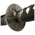 Miecz katana prawdziwy miecz samurajski wykonany ze stali z pochwą i stojakiem SW-318 - 4