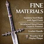 Miecz Ringwraith Inspirowany Lord of The Rings z Zawieszką 134 cm JT6242 - 5