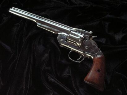 BROKEN SILVER REPLIKER SMITH & WESSON 1869, (1008 / NQ)