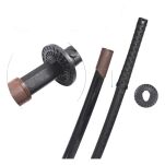 Profesjonalny Czarny Boken Treningowy Miecz Katana z Twardego Tworzywa z Pochwą, Pasem, Stojakiem oraz Pokrowcem GXSW-06 - 7
