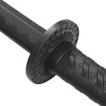 Profesjonalny Czarny Boken Treningowy Miecz Katana z Twardego Tworzywa z Pochwą, Pasem, Stojakiem oraz Pokrowcem GXSW-06 - 9