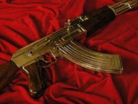 KULTOWY ZŁOTY AK-47 KARABIN KAŁASZNIKOW replika karabinu (1086/L) - 7
