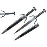 Duży Sztylet Geralta inspirowany Wiedźmin The Witcher z pochwą 41 CM ZS8230 - 6
