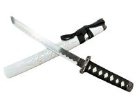 Japoński Sztylet Tanto Stalowy  z Pochwą Drewnianą i ze Stojakiem  Nożyk do Listów  HK1101S - 4