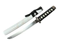 Japoński Sztylet Tanto Stalowy  z Pochwą Drewnianą i ze Stojakiem  Nożyk do Listów  HK1101S - 5