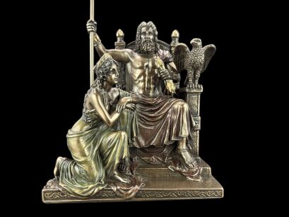 SKULPTUR ZEUS UND HERA DER THRON - VERONESE (WU76068A4)