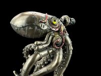 STEAMPUNK OŚMIORNICA  NA DNIE MORZA VERONESE WU77772A4 - 6