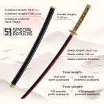Miecz Katana Demon Slayer Yoriichi Tsugikuni's Drewniany JT10672 - 3