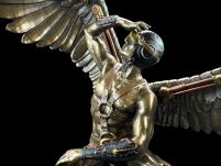 STEAMPUNK SIEDZĄCY SKRZYDLATY AKT MĘSKI VERONESE wu77045a4 - 5