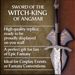 Miecz Witch King Angmar Inspirowany Lord of The Rings z Zawieszką 137 cm JT6241 - 5