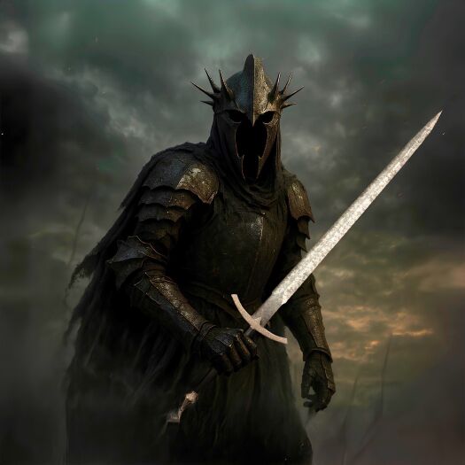 Miecz Witch King Angmar Inspirowany Lord of The Rings z Zawieszką 137 cm JT6241