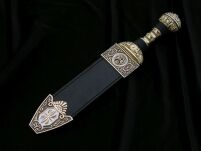 RZYMSKI SZTYLET JULIUSZA CEZARA PUGIO DAGA Z POCHWĄ 512 - 2