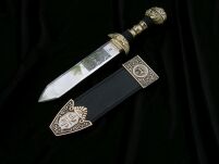 RZYMSKI SZTYLET JULIUSZA CEZARA PUGIO DAGA Z POCHWĄ 512 - 3