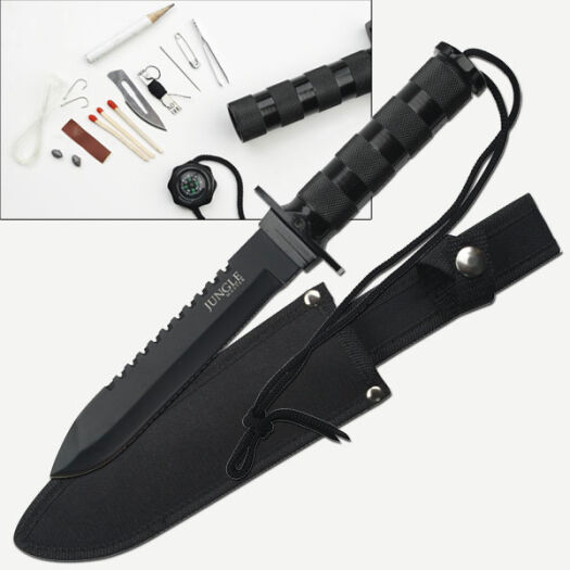 NÓŻ survivalowy jungle master OSTRZE Stałe 31 cm - JM-013