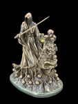 Figurka Czacha ŚMIERĆ mroczny POSŁANIEC Potępionych Dusz Gothic VERONESE WU78065A4 - 2
