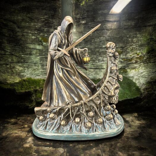 Figurka Czacha ŚMIERĆ mroczny POSŁANIEC Potępionych Dusz Gothic VERONESE WU78065A4