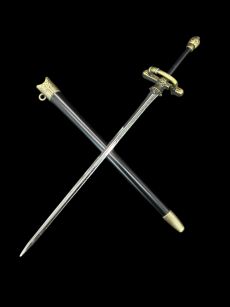 Mini Miecz Aryi Stark z Pochwą 22 cm Needle - Igła inspirowany Game of the Throne Nożyk Do listów plus Stojak i pudełko prezentowe KW1134