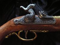 WŁOSKI CZARNOPROCHOWY PISTOLET KAPISZONOWY BRESCIA 1825r. (1013/L) - 2