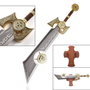 Miecz Ashbrigher inspirowany World of Warcraft z zawieszką 120 cm JT6108G