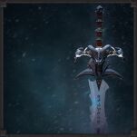 Wielki Miecz Stalowy Inspirowany World of Warcraft z zawieszką 120 cm JT6099 - 6