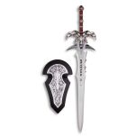 Wielki Miecz Stalowy Inspirowany World of Warcraft z zawieszką 120 cm JT6099 - 5