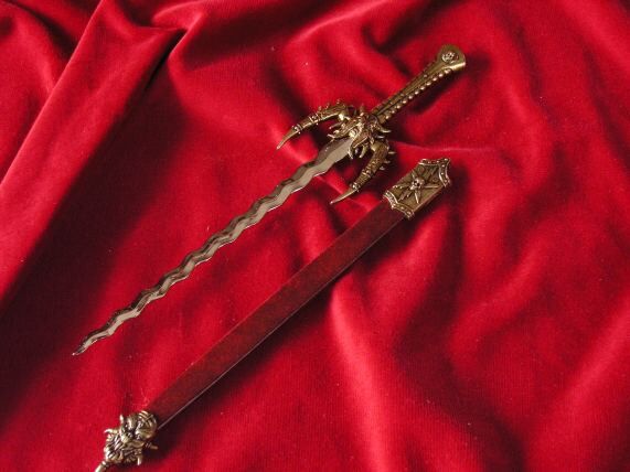 Fantasy Schwert mit Scheide - Brieföffner (F-3045)