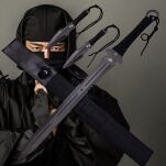 ZESTAW MIECZ TRENINGOWY NINJA Z POCHWĄ 71 CM ORAZ 2 NOŻE DO RZUCANIA D125 - 8