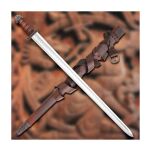 Ręcznie Kuty Miecz do Walki Stal 1080 MIECZ WIKINGÓW Z POCHWĄ DO WALKI WS501561 - 5