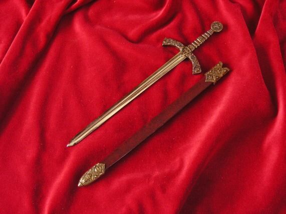 TEMPLAR SWORD mit Scheibchen-Brieföffner (F-3066)