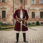 Szabla polska Orla Bogu Jedynemu Chwała Jana III Sobieski XVIIw na tablo - 11