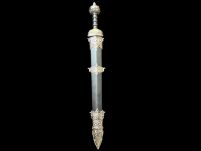 RZYMSKI MIECZ GLADIUS Z POCHWĄ JT6056BK MEGA HIT + STOJAK  80cm CZARNY - 10