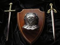 HISTORYCZNA DEKORACJA PANOPLIA DWA MIECZE (506) - 3