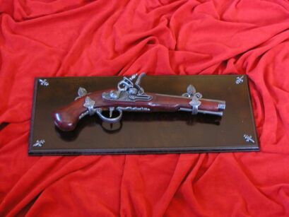 NICE GUN mit Holz Tag Steinschloss (K1095-53)