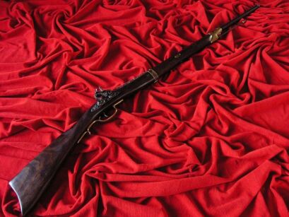 LANGE Gewehr mit Steinschloss im achtzehnten (AG332.01)