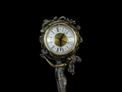 Original Jugendstil Uhr mit Frau VERONESE (AN10085A4)