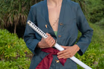 Miecz Katana Roronoa Zoro Wado Lchimonji One Piece Drewniany JT10512 - 5