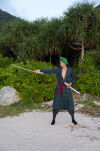 Miecz Katana Roronoa Zoro Wado Lchimonji One Piece Drewniany JT10512 - 8
