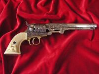 REPLIKA BRONI - REWOLWER COLT NAVY USA 1851r. BOGATY GRAWER (1040/B) - 2