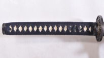 MIECZ KATANA DO TRENINGU LAITO , STAL WYSOKOWĘGLOWA 1065 RĘCZNIE KUTA +STOJAK  R873 - 3